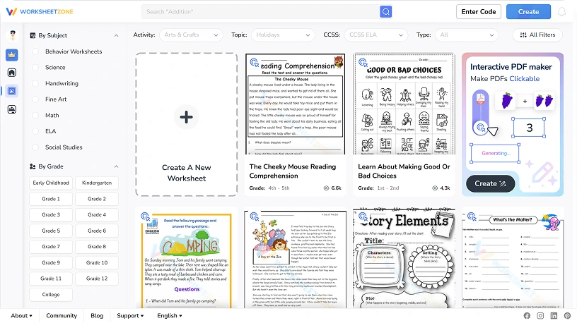 Worksheetzone - AI-hub for teachers